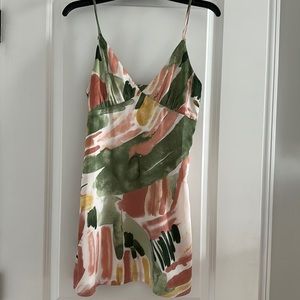 silk mini dress
